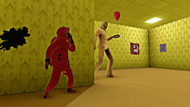Encountering different monsters in Hide in The Backrooms Nextbots.