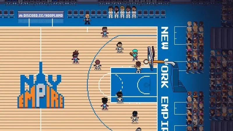 Gameplay screenshot of Hoop Land.