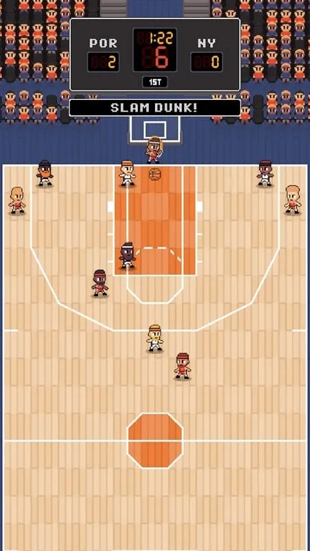 Adjusting player positions and tactics on a virtual basketball court.