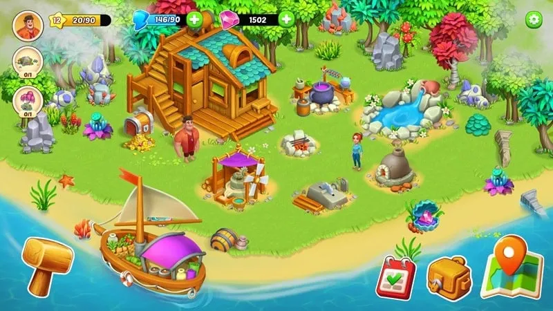 Tangkapan layar Horizon Island MOD APK