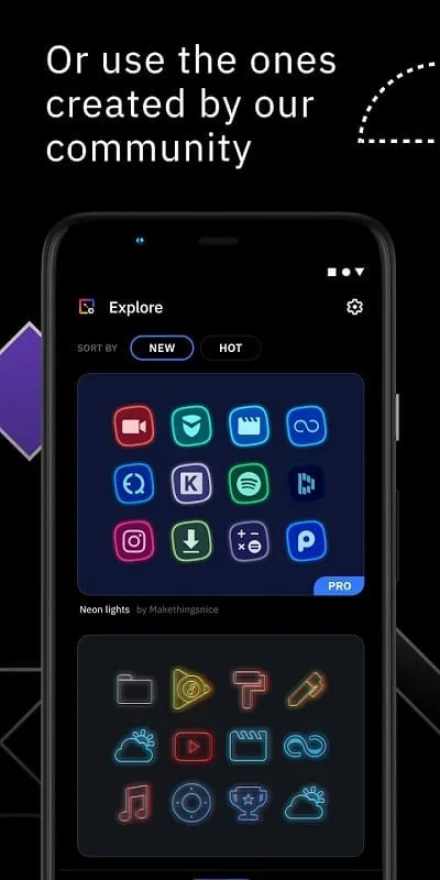 Icon Pack Studio MOD APK customization options