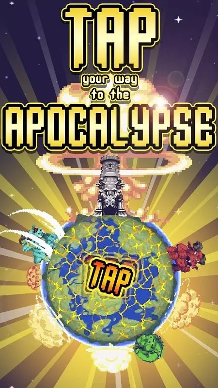 Idle Apocalypse gameplay screenshot displaying different monster types.