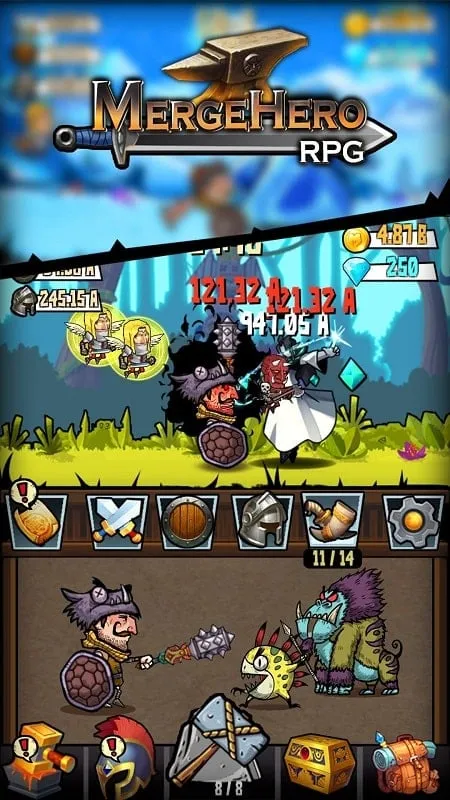 Juego Idle games RPG Merge hero para Android