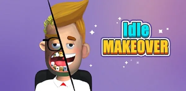 Transformación de personaje en Idle Makeover con diamantes infinitos