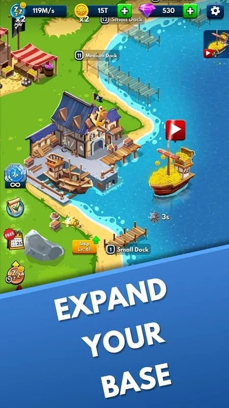 Apk MOD do Idle Pirate Tycoon