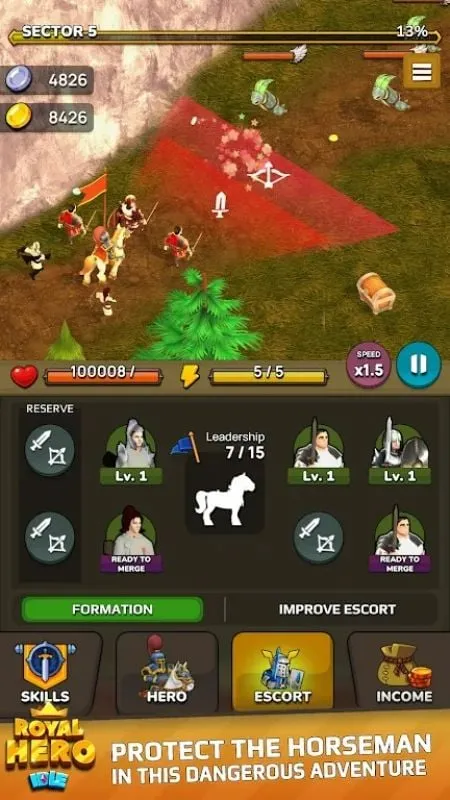 Ícone do Idle Royal Hero mod apk