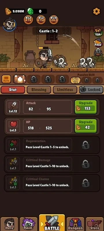 Game Idle RPG Adventure Hero trên Android