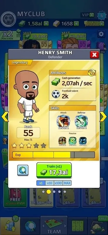 Instalando o Idle Soccer Story MOD APK no Android.