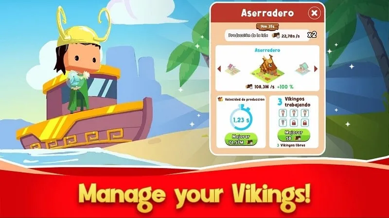 Tải game Idle Vikings Tycoon Valhalla mod apk