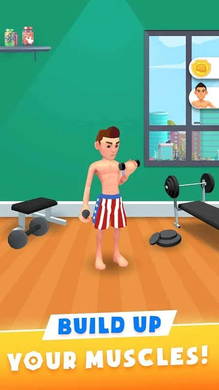 Gameplay screenshot showcasing the training interface.