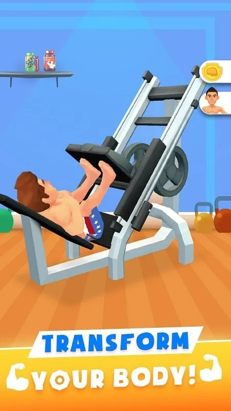 Navigating the main menu in Idle Workout Master.