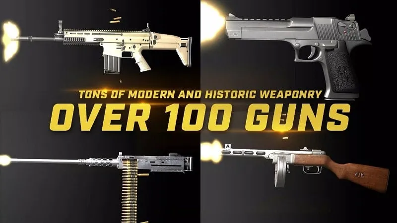 Customizing a weapon with various attachments in iGun Pro 2.