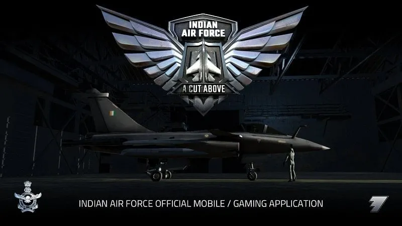 Tampilan judul game Indian Air Force.