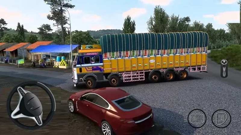 Tampilan game Indian Truck Simulator Game Mod