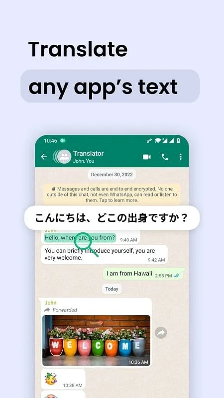 Instant Translate On Screen mod interface showing premium features