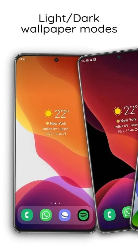 Cara mengatur koleksi wallpaper di iWALL