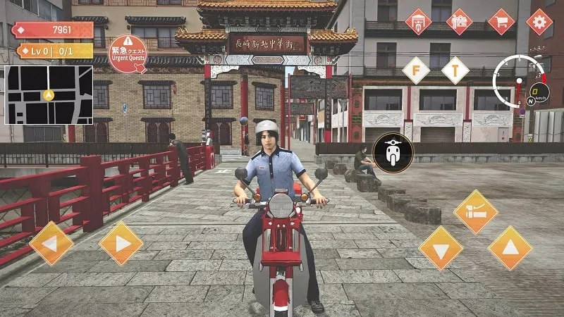 A screenshot showcasing the in-game currency and shop interface within the Japan Postman Moto Simulator mod.