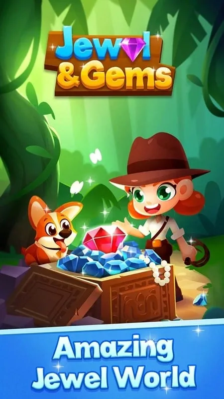 Hình ảnh gameplay với tính năng vô hạn mạng trong Jewel & Gems Mania 2023 MOD.