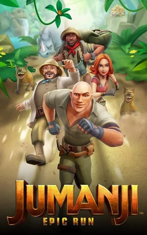 Downloading the Jumanji Epic Run Mod APK file.