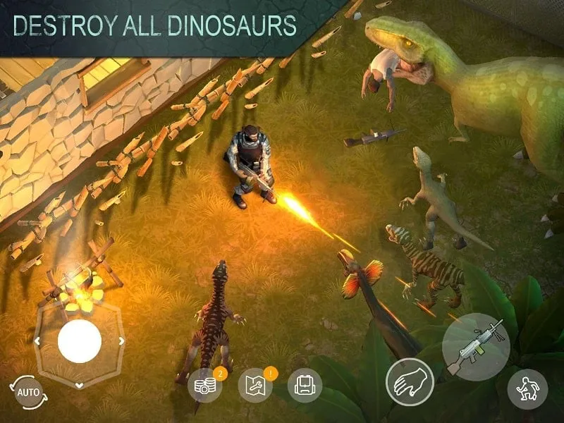 Screenshot Jurassic Survival MOD APK dengan Unlimited Craft