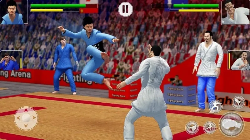 Tangkapan layar game Karate Fighter dengan MOD uang tak terbatas