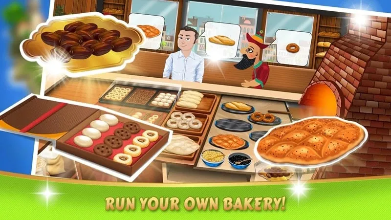 Captura de pantalla del mod apk de Kebab World con dinero y diamantes ilimitados.