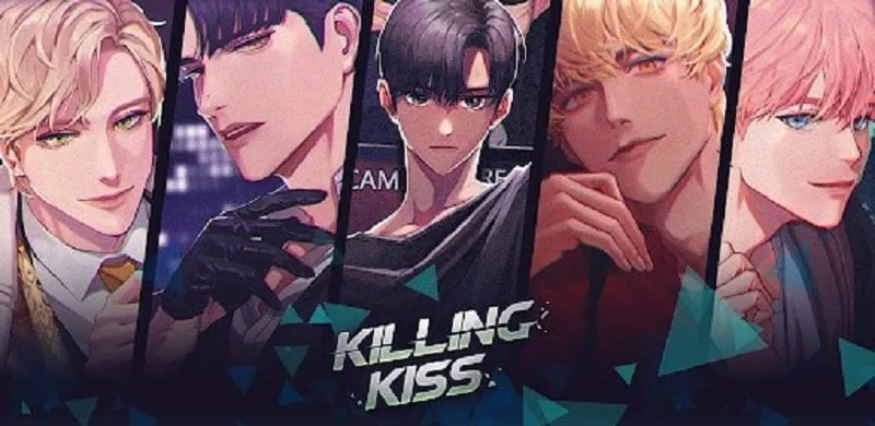 Hình ảnh quảng cáo game Killing Kiss giới thiệu các nhân vật chính.