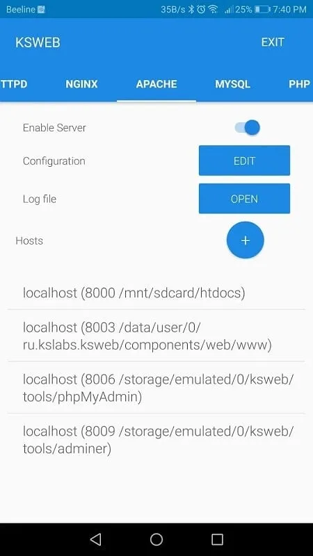 KSWEB web developer kit mod apk 