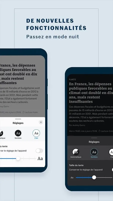 Le Monde Actualites en direct mod features overview