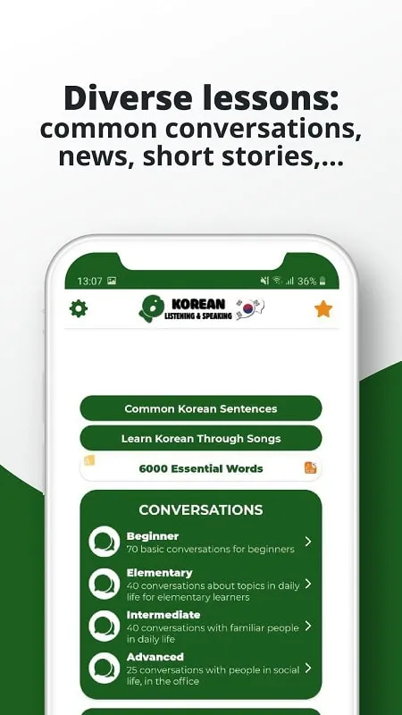 Learn Korean mod features demonstration