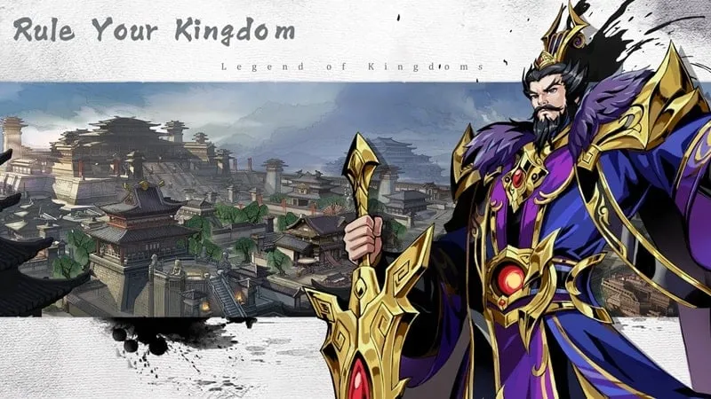 Menu utama Legend of Kingdoms: Idle RPG menampilkan hero yang tersedia.