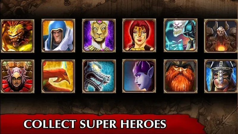 Tangkapan layar toko dalam game dengan mata uang tak terbatas di Legendary Heroes.