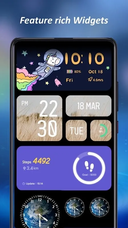 Tổng quan về tính năng của Live Wallpaper Theme mod