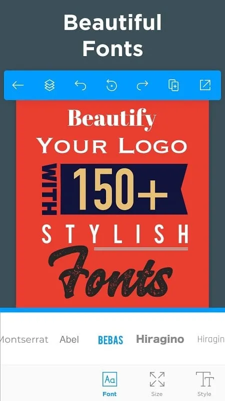 Ví dụ về Logo Maker mod được sử dụng trên logo thời trang