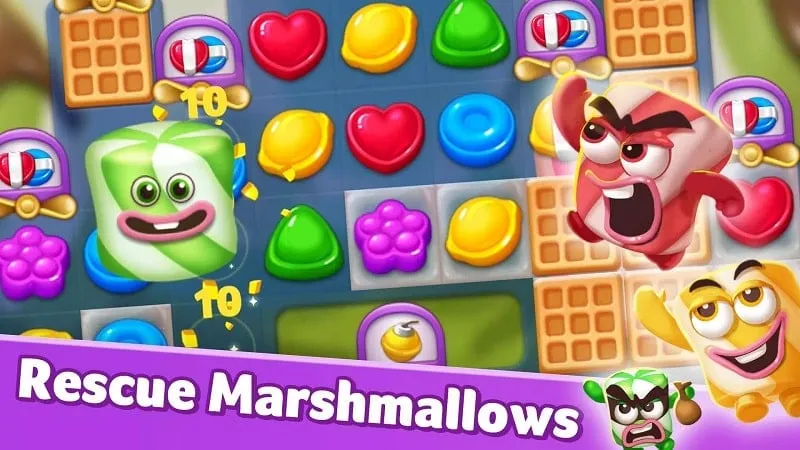 Cara Menggunakan Lollipop Marshmallow Match3 Mod Apk