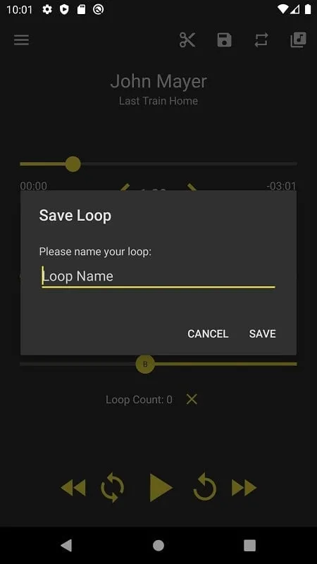 Loop Player mod apk mostrando o recurso de múltiplas gravações