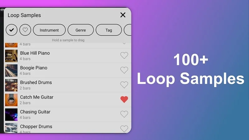 Loopify Live Looper mod showcasing various loop effects