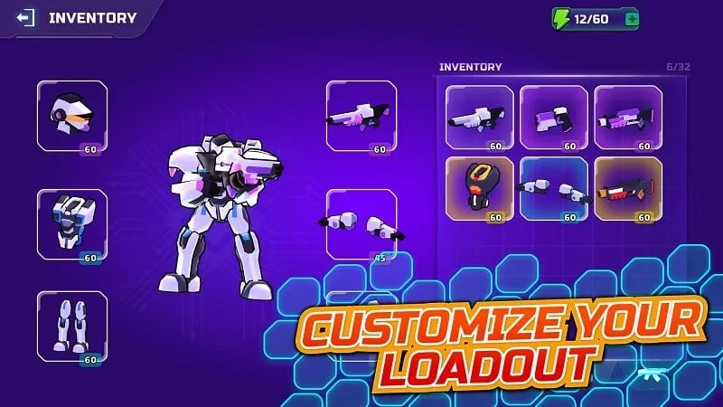 Penambangan sumber daya di Loot Legends Robots vs Aliens.