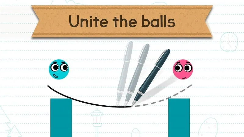 Tela de instalação do Love Balls MOD APK.