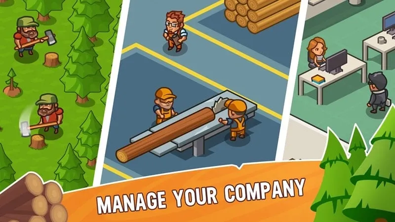 Hướng dẫn cài đặt Lumber Inc Tycoon MOD APK trên điện thoại Android.