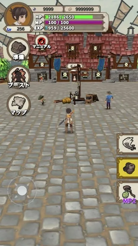 Screenshot showcasing the MOD menu within Lvelup RPG.