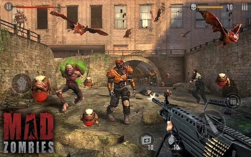 Utilizing unlimited resources in MAD ZOMBIES mod.