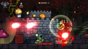 Magic Rampage gameplay screenshot showing character customization.