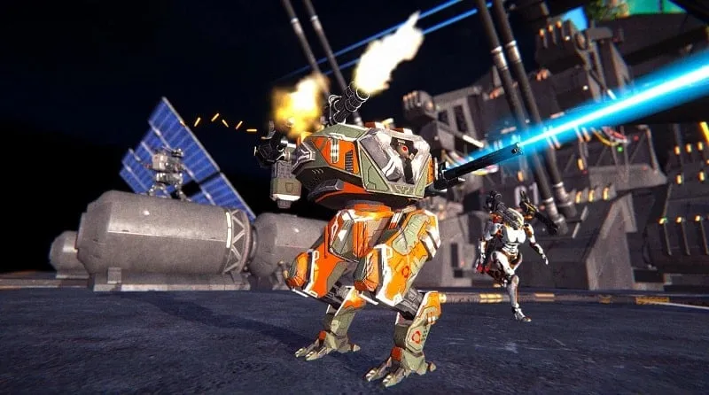 Descarga de Mech Wars MOD APK.