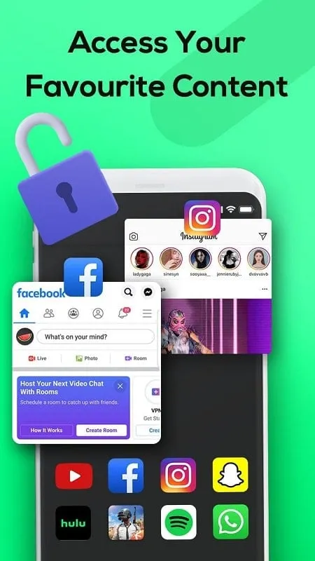 Melon VPN mod on android device