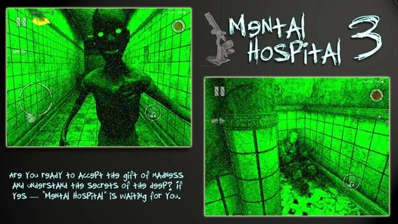 Screenshot da jogabilidade do Mental Hospital III Remastered.