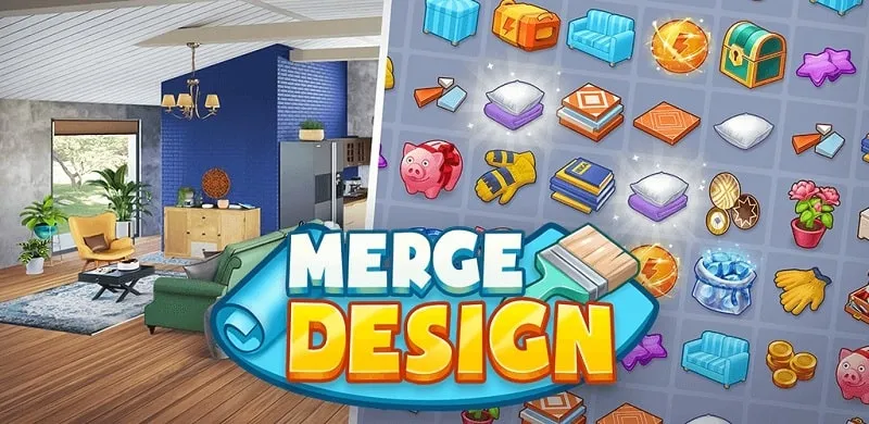 Tela inicial do Merge House Design Makeover.