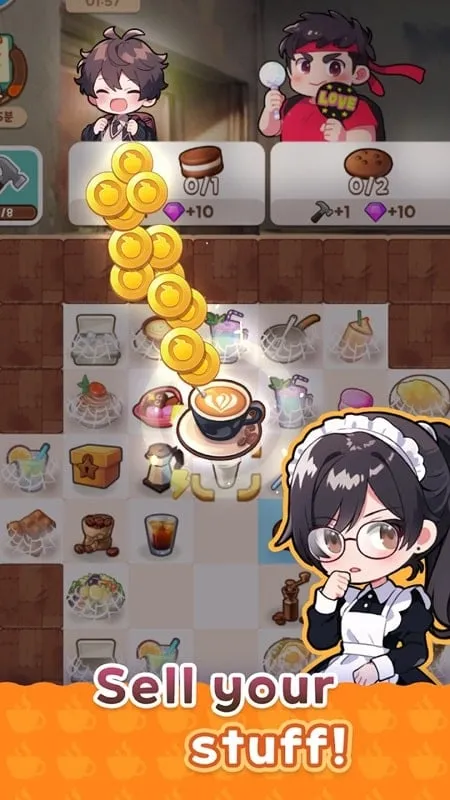 Memecahkan masalah umum di Merge Maid Cafe MOD APK.