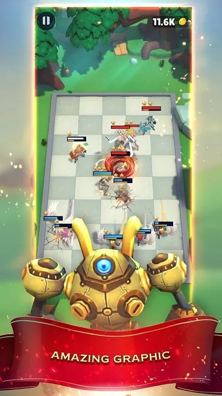 Screenshot showcasing the in-game shop in Merge Master Immortal Heroes where players can purchase units.