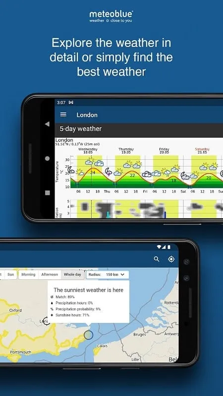 meteoblue tiempo mapa mod apk descargar